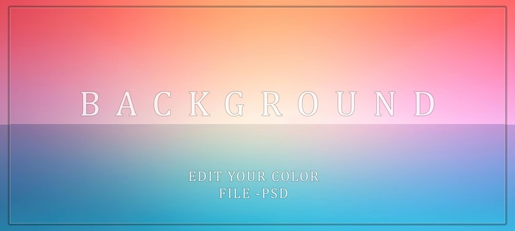 PSD gradient background with two tones of pink and blue