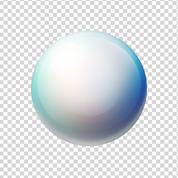 PSD Градиентный шар, изолированный на прозрачном фоне