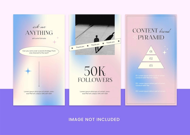 Gradient Coach instagram story template vol4