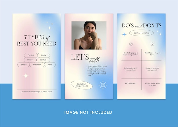 Gradient Coach instagram story template vol5