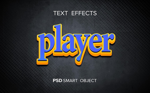 Gradient color 3d editable text effect