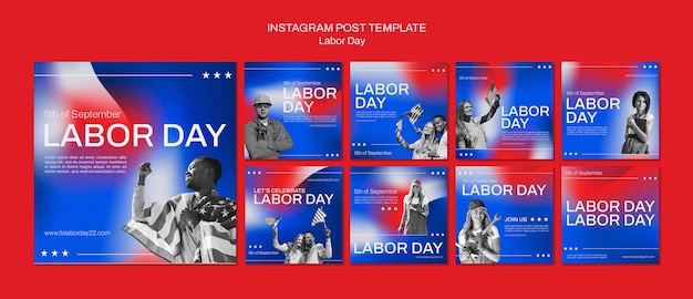 Gradient designmal for arbeidernes dag