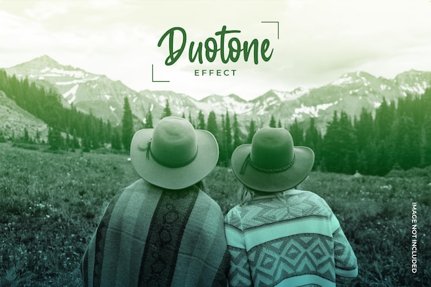 PSD gradient duotone effect to your photos