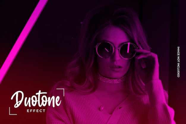 PSD gradient duotone effect to your photos