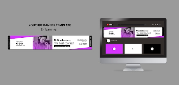 Gradient e-learning template