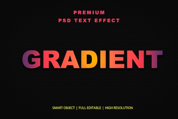 gradient editable text effect