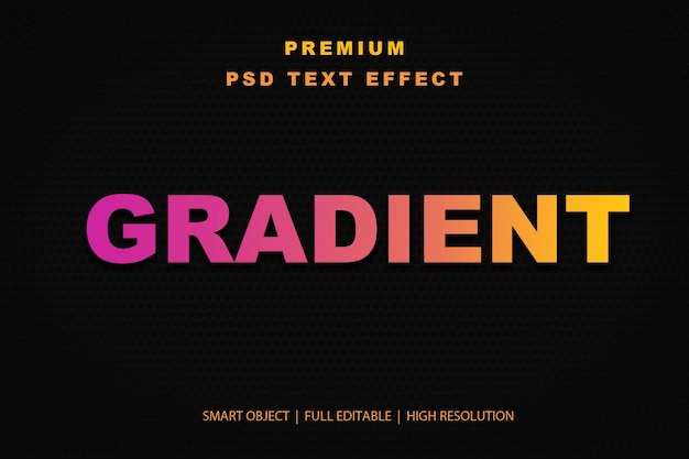 Gradient Editable Text Effect