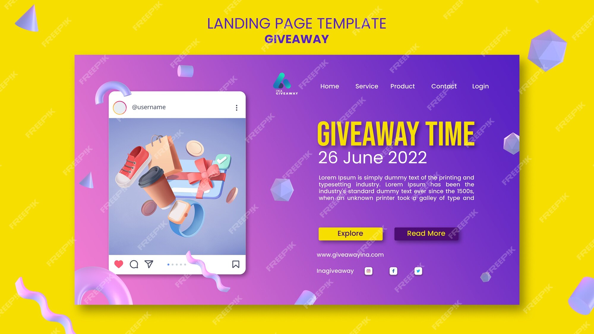 6 Giveaway Landing Page Examples to Copy (with Templates)