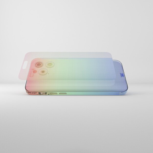 PSD Мокет gradient glass phone 15 pro