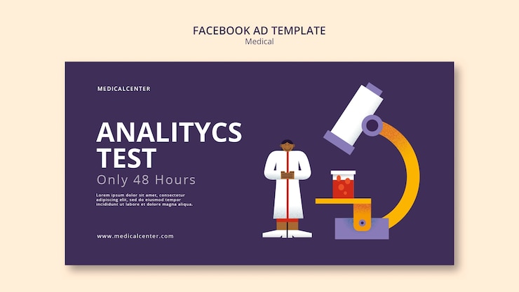 PSD gradient medical aid facebook template
