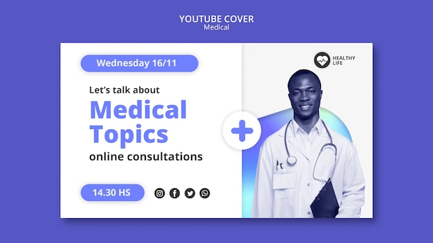 PSD gradient medical template design