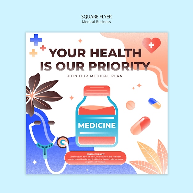 PSD gradient medical template