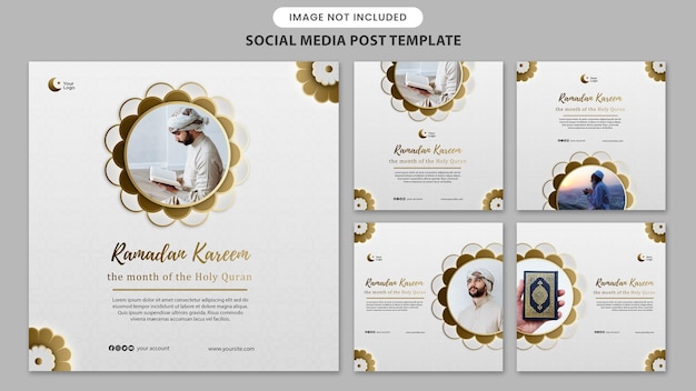 Gradient ramadan template instagram post