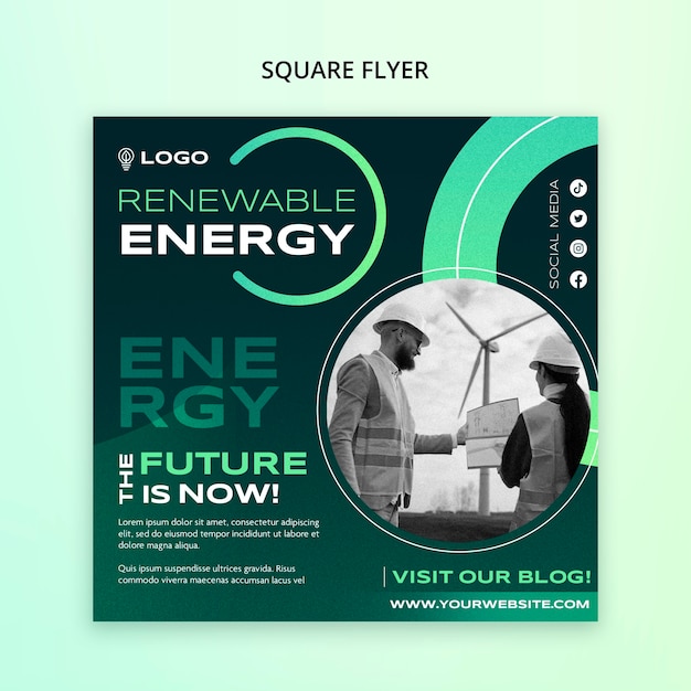 gradient renewable energy template