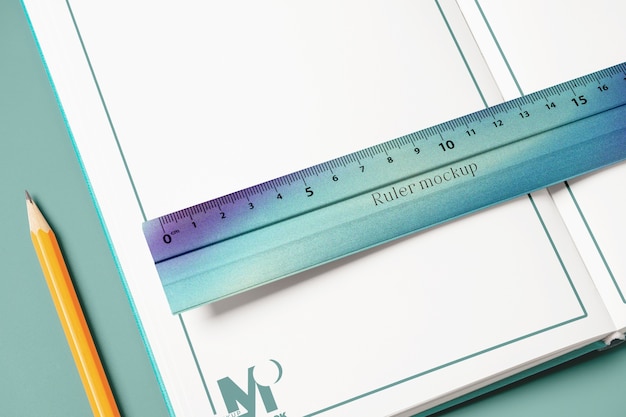 PSD gradient ruler mockup