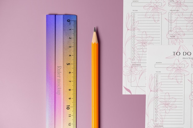 PSD gradient ruler mockup