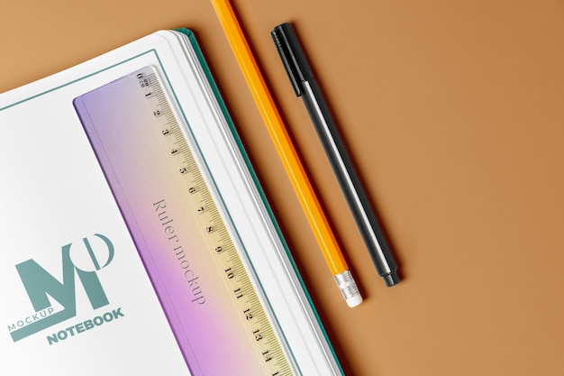 PSD gradient ruler mockup