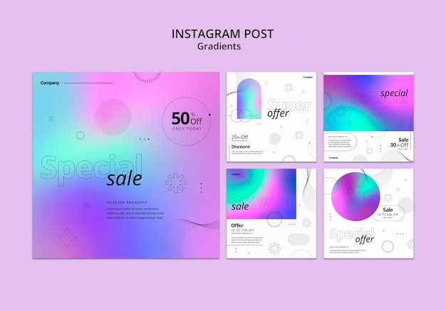 PSD gradient sale template