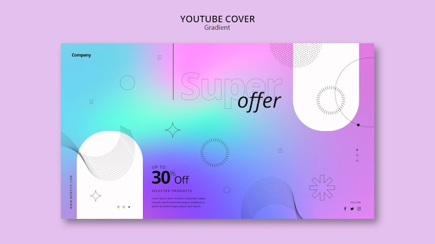 PSD gradient sale template