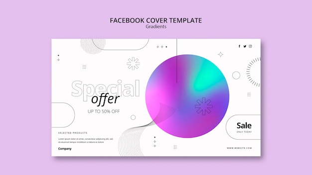 PSD gradient sale template