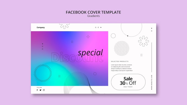 PSD gradient sale template