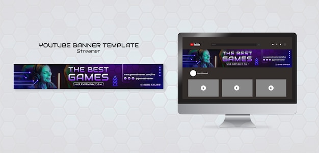 Gradient streamer  template