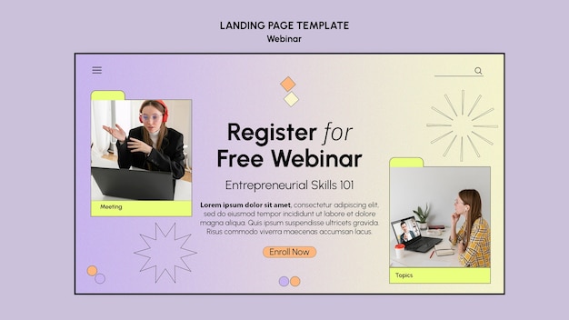 Gradient webinar template