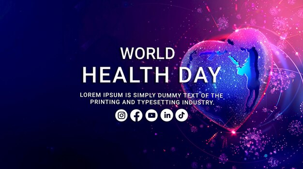 Gradient world health day background