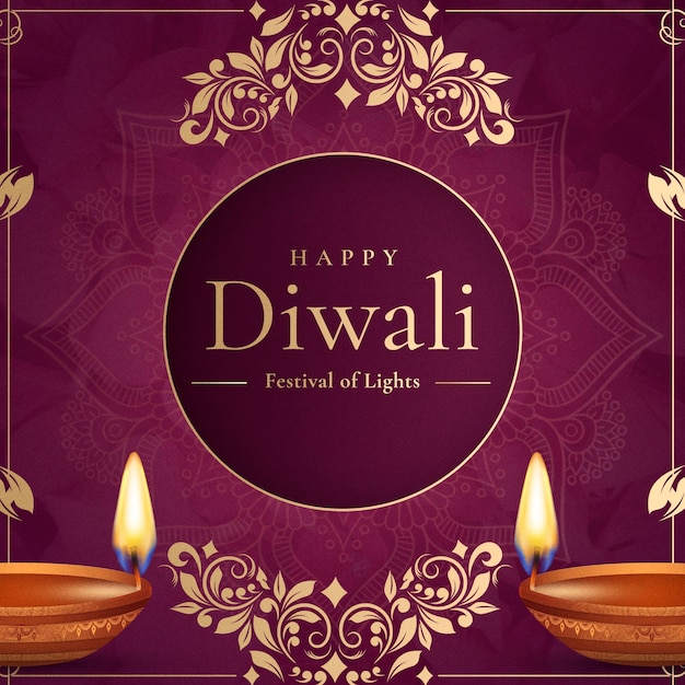 Gradiëntachtergrond voor diwali-viering