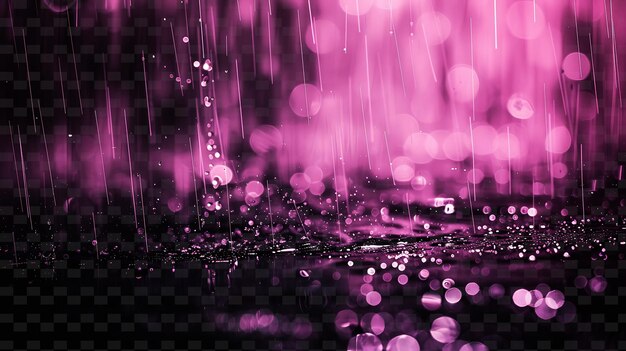PSD gradual twinkling precipitation with slow smoke and pink hea png neon light effect y2k collection