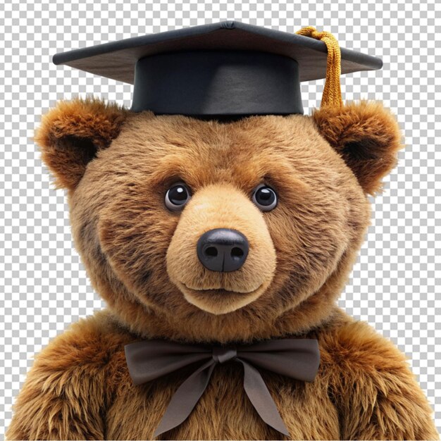 PSD graduate cartoon teddy bear