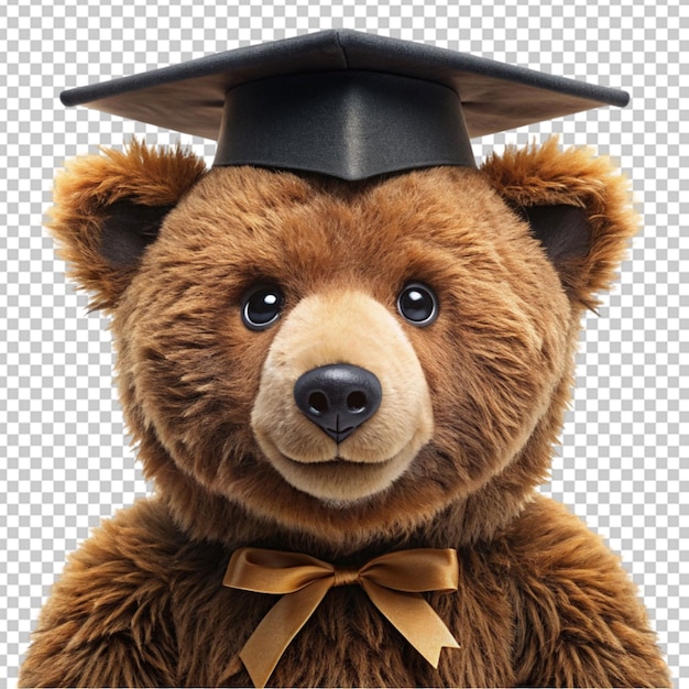 PSD graduate cartoon teddy bear