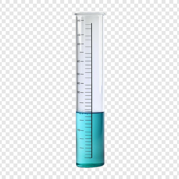 PSD graduated cylinder isolated on transparent background