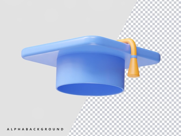 Graduatie hoed graad icoon vector illustratie