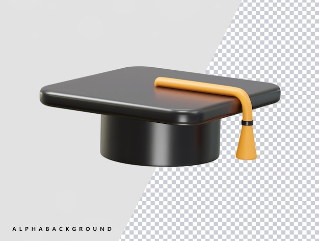 Graduatie hoed graad icoon vector illustratie