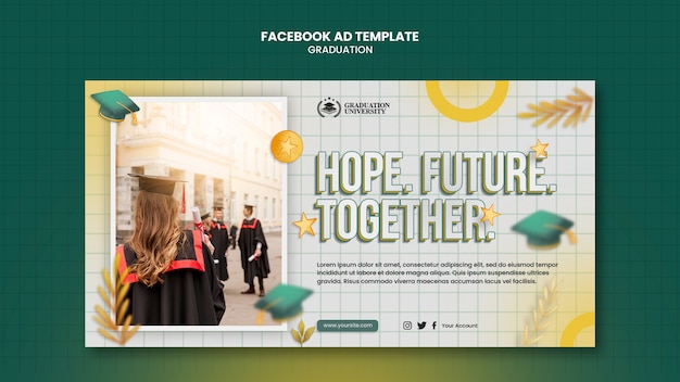 PSD graduation template design