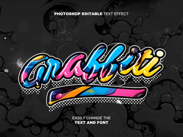 Graffiti edit text psd