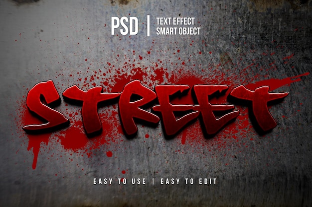 graffiti editable text effect