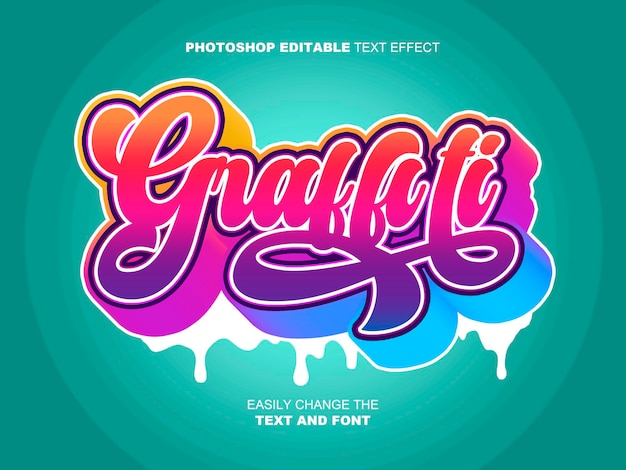 graffiti text effect photoshop editable