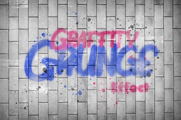 PSD effetto grunge graffito psd