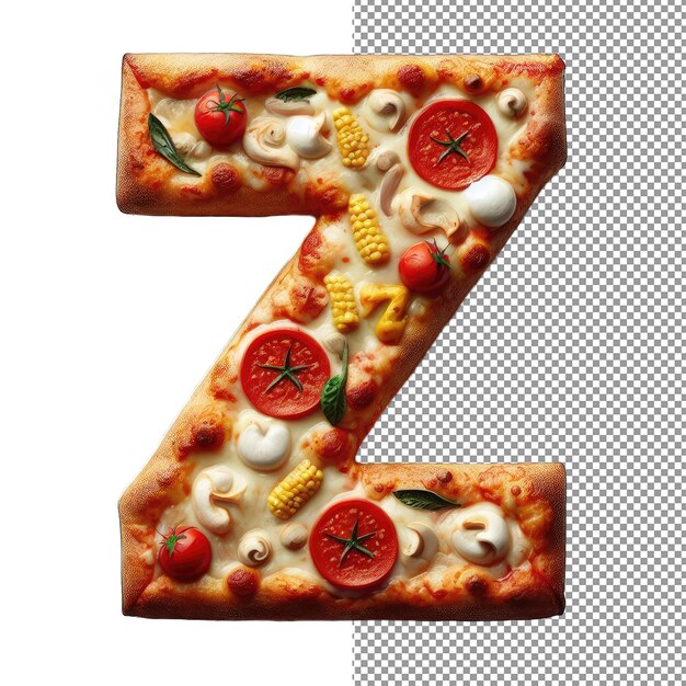 PSD graficzny png dla listów z chrupiącą pizzą