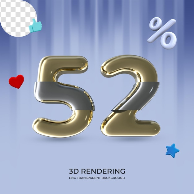 Grafisch element nummer 52 3D-rendering