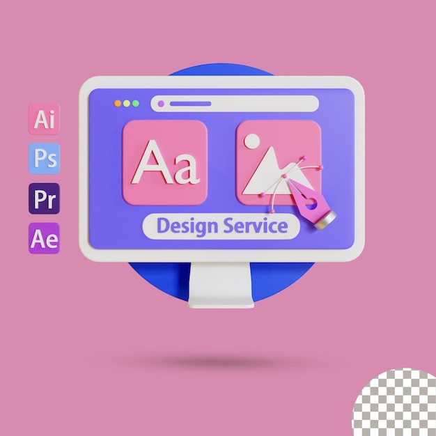 grafisch ontwerp 3d illustratie
