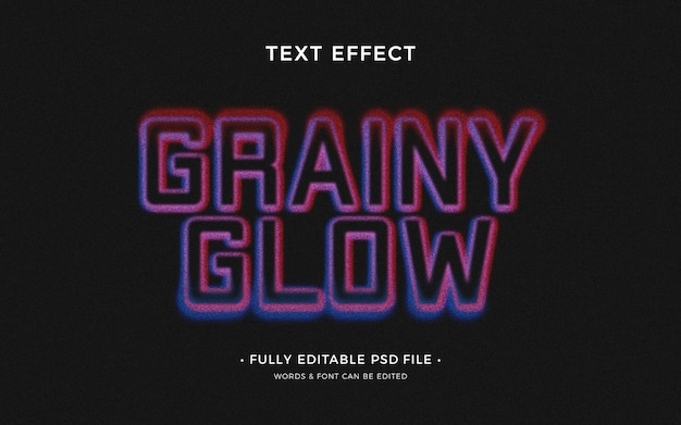 Grainy diffusion text effect