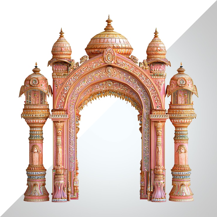 PSD grand indian wedding arch
