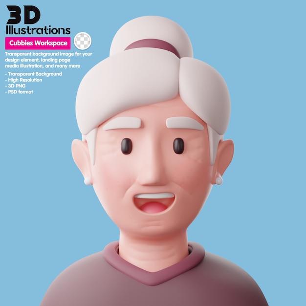 Grand Mother Meta People Avatar 3d