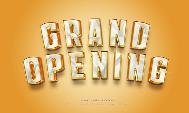 PSD grand opening editable text effect