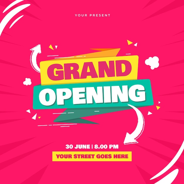 Grand opening party coming soon background