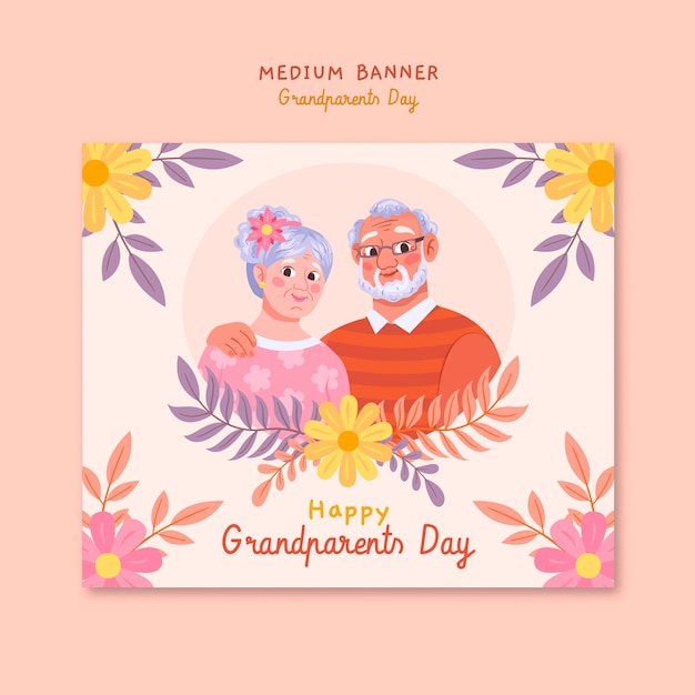 PSD grandparents day  template design