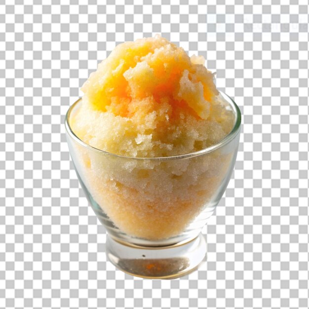 PSD granita on transparent background